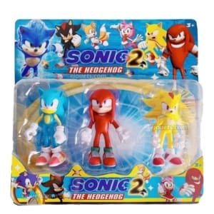 3 pcs/Set Sonic Action Figure Cute Anime