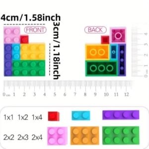 500 PCS Sacs de Blocs de Construction Éducatif