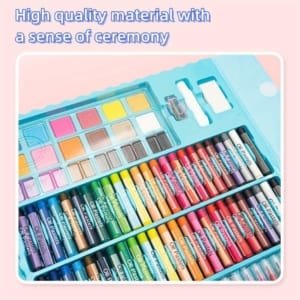 Kit d'Art Deluxe de 208 Pièces : Crayons Premium; Stylos Aquarelle pour Dessin, Peinture; Projets Créatifs