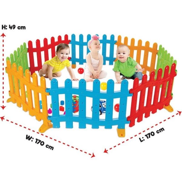 Parc de jeux et clôture PILSAN Pour vos enfants, crèches (l*h*L) 169 x 48,5 x 173 cm (livraison gratuite)