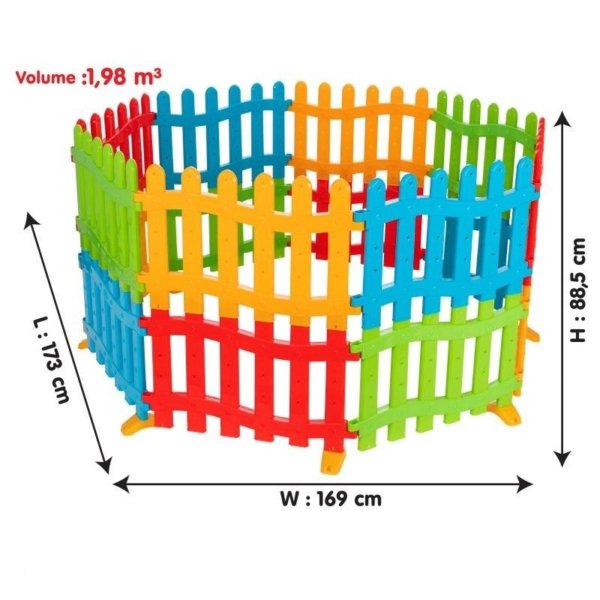 Parc de jeux et clôture PILSAN Pour vos enfants, crèches (l*h*L) 169 x 48,5 x 173 cm (livraison gratuite)