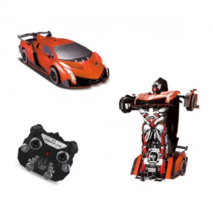 Transformer Voiture/Robot avec télécommande sans fil et chargeur électrique