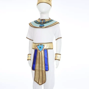 Costume enfant prince égyptien tenue à manches courtes haut avec pantalon