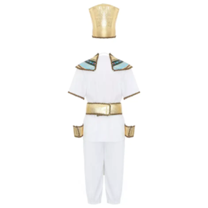 Costume enfant prince égyptien tenue à manches courtes haut avec pantalon