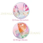 Ailes de Papillon pour Filles, Ailes Lumineuses, Mobiles et électriques (Fairy Wings) – Image 2