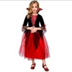 Déguisement Halloween Costume vampiresse rouge