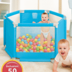 arc de Sécurité pour Bébé avec 50 Balles Colorées