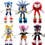 Sonic Collection de 6 figurines Sonic en peluche 30 CM – Image 5