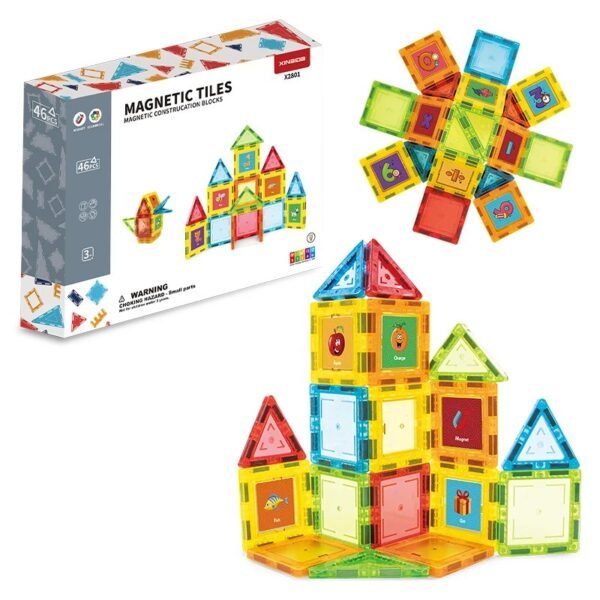 Blocs magnétiques jouets Mentessori de construction pour enfants