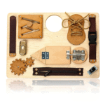 Tableau d'Activités Montessori en Bois - Jouet Sensoriel pour Enfants 2-3 Ans - deMoca