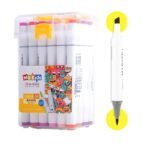 Set de Marqueurs Feutres à Double Pointe (Fine & Large) - Idéal Art, Dessin et Calligraphie ????? – Image 4
