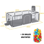 Parc de jeux intérieure PlayPen pour bébés grand dimension, espace sécurisé – Image 16