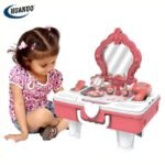 Coiffeuse 2-en-1 Transformable - Table de Maquillage et Valise de Jeu pour Enfants – Image 2