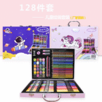 Kit d'Art & Dessin Deluxe de 128+ pièces en bois pour fille et pour garçon – Image 2