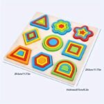 2 Planche cognitive d'association de formes géométriques éducatives pour enfants – Image 2