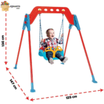 Pilsan Balançoire avec support robuste pour bébés et enfants 60kg, 12 mois+ – Image 3