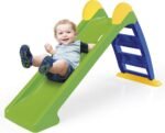 Toboggan pour enfant DOLU, pente pliable, échelle à 2 marches, plastique durable – Image 9