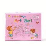 Ensemble de 208 stylos de dessin, kit de peinture artistique, crayons de couleur, crayons aquarelle, blocs de peinture aquarelle – Image 5