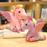 peluches kawaii ange licorne, jouet en peluche licorne de dessin animé, – Image 10
