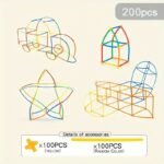 Blocs de Construction Intelligent en Technique de Paille Douce Amusante pour la Maison, l'École et les Jouets Éducatifs pour Jeunes – Image 7