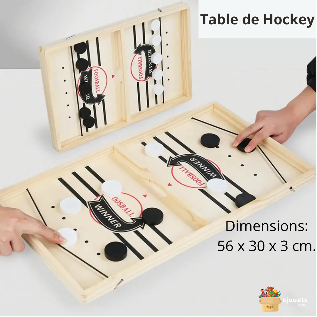 2-1-3.png Jeu de hockey rapide en bois - Jeu interactif 2 en 1 pour parents, enfants, petits et grands – Image 1