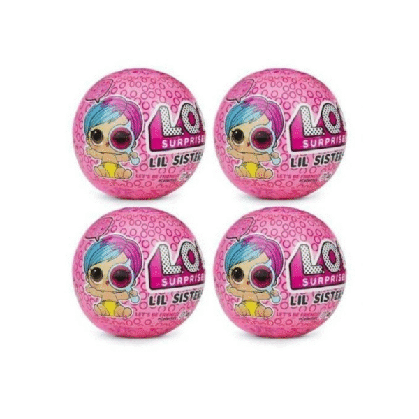 LOL Surprise!  Lot de 4 ufs Surprise avec Poupées Miniatures Mignonnes | Jouet Fille Collection