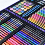 Kit d'Art & Dessin Deluxe de 128+ pièces en bois pour fille et pour garçon – Image 3