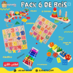 Jouets Montessori en bois 6 en 1, jouets éducatifs pour les tout-petits all in one – Image 14