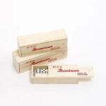 Jeu de Dominos Double Six - 28 Pièces - Boîte de Rangement en Bois – Image 3