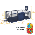 Parc de jeux intérieure PlayPen pour bébés grand dimension, espace sécurisé – Image 14