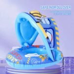 Bouée Bébé Gonflable avec Pare-Soleil Anti-Renversement ?? - Design Cartoon Amusant et Sécurisé ?? – Image 3