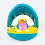 Bouée Bébé Pare-Soleil Volant Interactif : Sécurité et Jeu Aquatique – Image 2