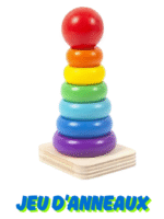 Set de 4 Jeux d'Éveil en Bois Colorés - Xylophone, Anneaux, Tri de Formes & Puzzle Animal – Image 4