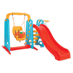Ensemble toboggan et balançoire Pilsan, centre de jeux et d'activité pour crèche, école, villa, etc. – Image 4