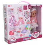 Poupée Bébé Deluxe Hada Bébé Yora 🌸 - 12 Sons Réalistes & Accessoires - Jeu d'Imitation