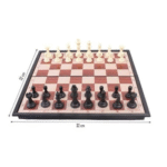Jeux des échecs Chess Set & Checker Magnétique couleur de bois – Image 5