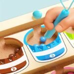 Labyrinthe de Perles en Bois Magnétique - Améliore la Coordination Œil-Main & les Compétences Mathématiques – Image 9