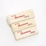 Jeu de Dominos Double Six - 28 Pièces - Boîte de Rangement en Bois – Image 4