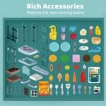 Ensemble de cuisine mon petit chef Kitchen 64 pièces (3 ans et plus) – Image 5
