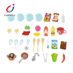 Ensemble de cuisine avec sons, lumières, cuisinière, vapeur évier et nourriture de jeu 38 PCS – Image 4