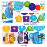 Tableau d'Activités Montessori en Bois - Jeu Sensoriel et Éducatif pour Enfants – Image 4