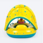 Bouée Bébé Pare-Soleil Volant Interactif : Sécurité et Jeu Aquatique – Image 3