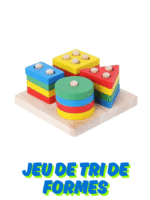 Set de 4 Jeux d'Éveil en Bois Colorés - Xylophone, Anneaux, Tri de Formes & Puzzle Animal – Image 5