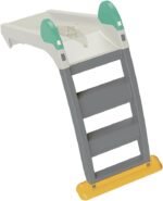 Toboggan Bébé Pliable et Compact avec fonction eau - Vert Menthe & Gris – Image 2
