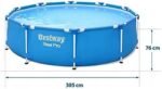 Piscine Hors-Sol Ronde Bestway Steel Pro™ avec Cadre en Acier et Pompe de Filtration - 3.05m x 0.76m ☀️💦 – Image 8