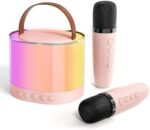 Mini Machine de karaoké avec 2 Microphones sans Fil – Image 2