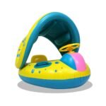 Bouée Bébé Pare-Soleil Volant Interactif : Sécurité et Jeu Aquatique – Image 4
