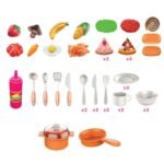 Grande Cuisine Jouet Enfant avec Effets Sonores et Lumineux + Accessoires – Image 3