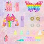 Pop Purse Pack Toy, Unicorn Rainbow Shoulder Crossbody Small Mini Little Keychain, – Image 4