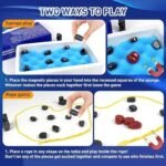 Jeu Echec Magnetique, Échiquier Portable pour Les Réunions de Famille Et Les Voyages – Image 6